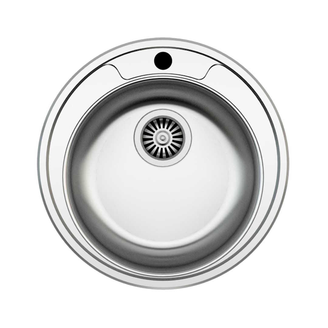 ZLN6300 Paslanmaz Çelik Ac48 Yuvarlak Lavabo (Kalınlık 0,6 Mm)