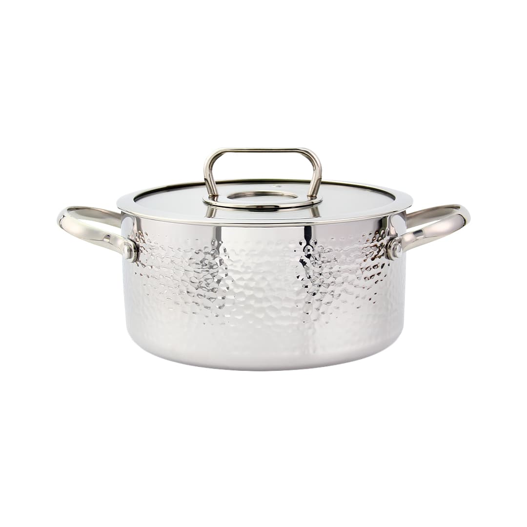 ZLN1313 20Cm Paslanmaz Çelik Tencere (Shinny Copper Chef)